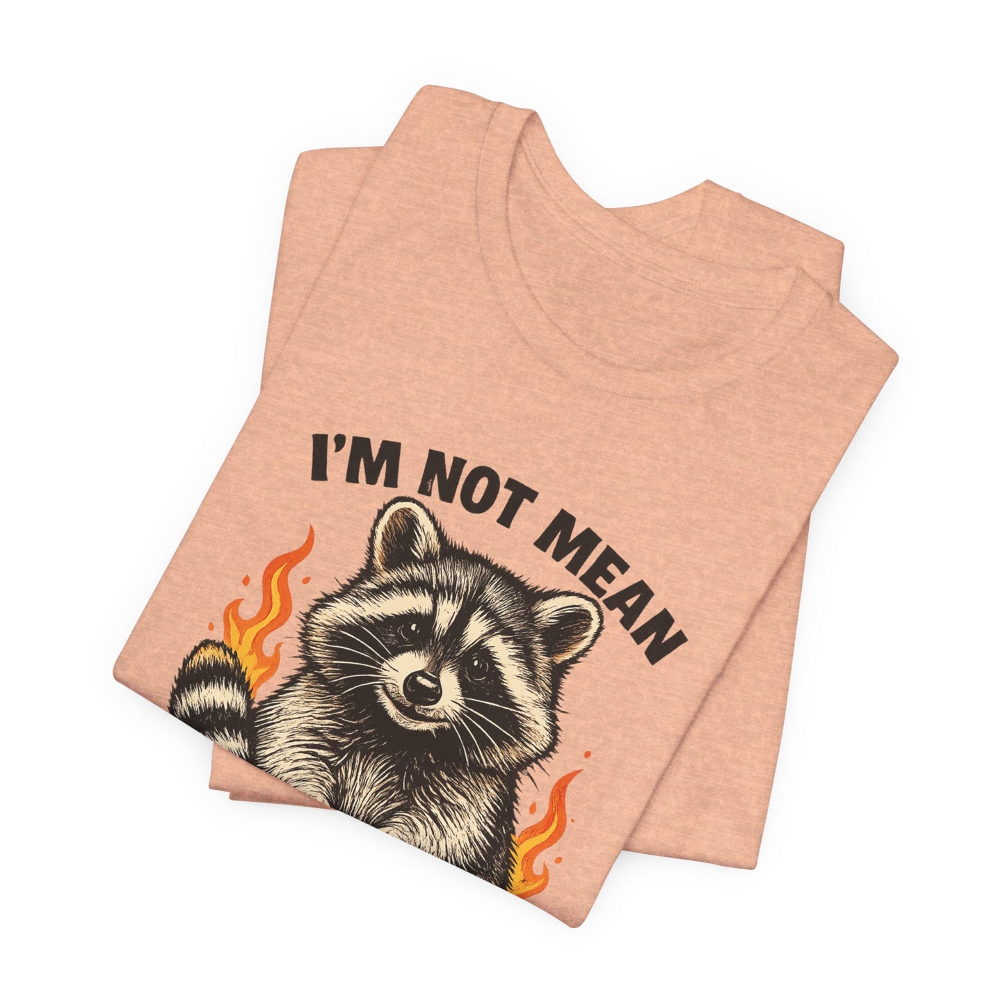 Spicy Nice Raccoon T-Shirt — "I'm Not Mean, I'm Spicy Nice" Graphic Tee