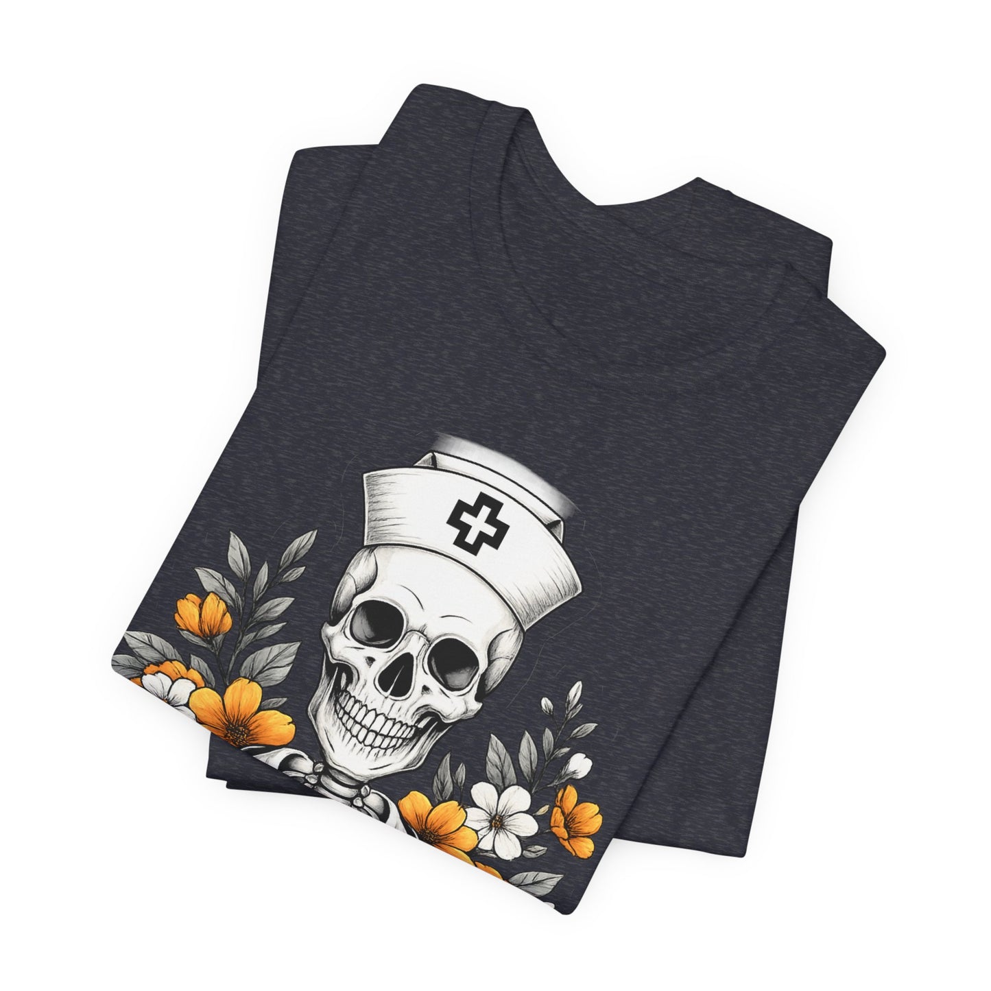 Nurse Skull Tee — “Sorta Ratchet, Sorta Nightingale” Graphic T-Shirt