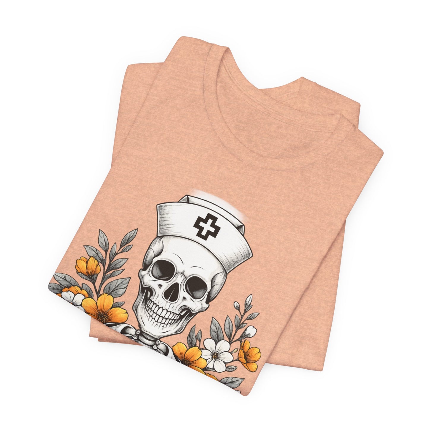Nurse Skull Tee — “Sorta Ratchet, Sorta Nightingale” Graphic T-Shirt