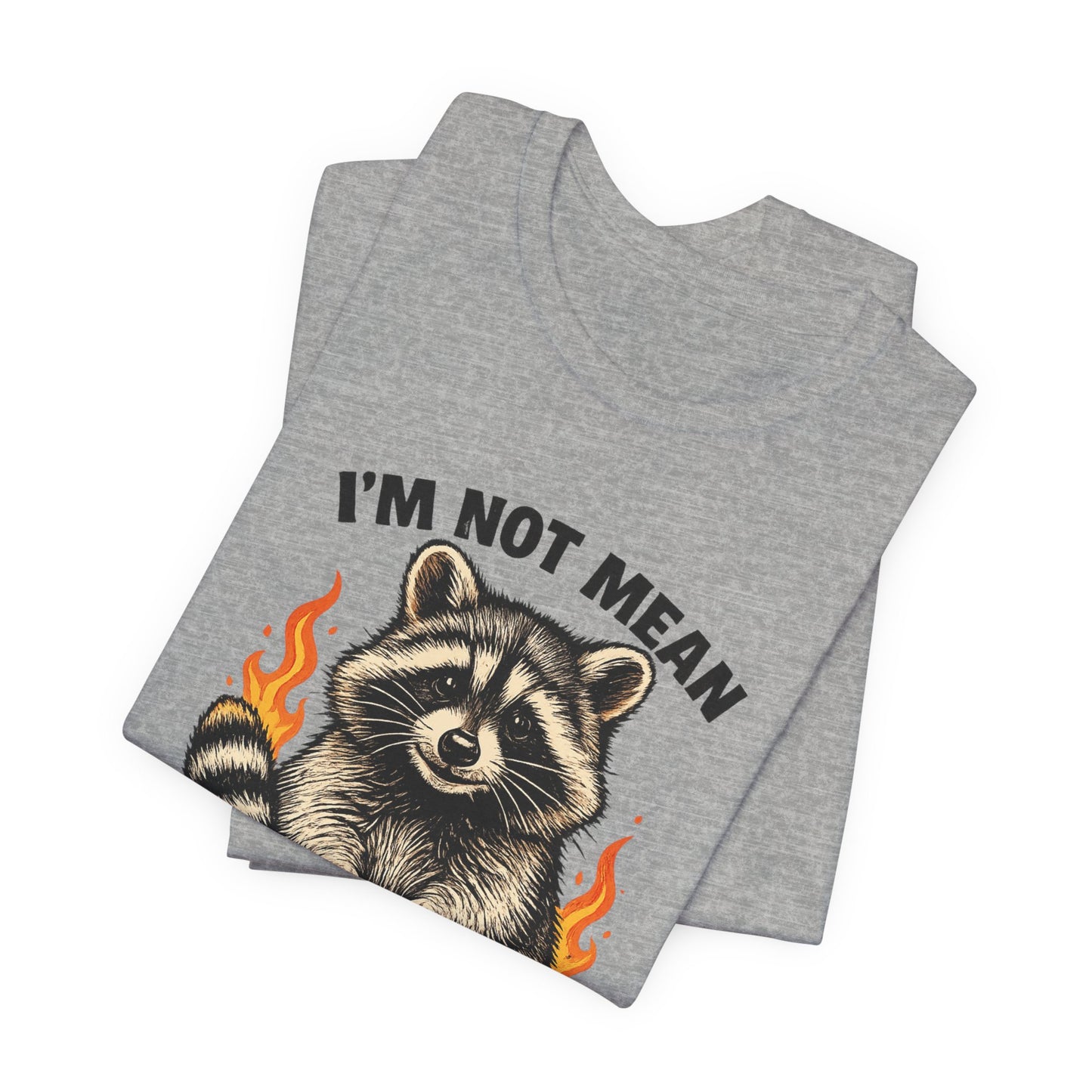 Spicy Nice Raccoon T-Shirt — "I'm Not Mean, I'm Spicy Nice" Graphic Tee