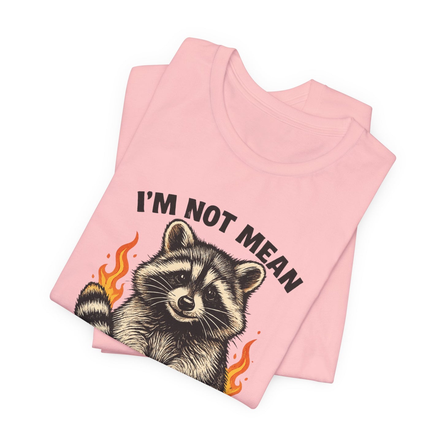 Spicy Nice Raccoon T-Shirt — "I'm Not Mean, I'm Spicy Nice" Graphic Tee