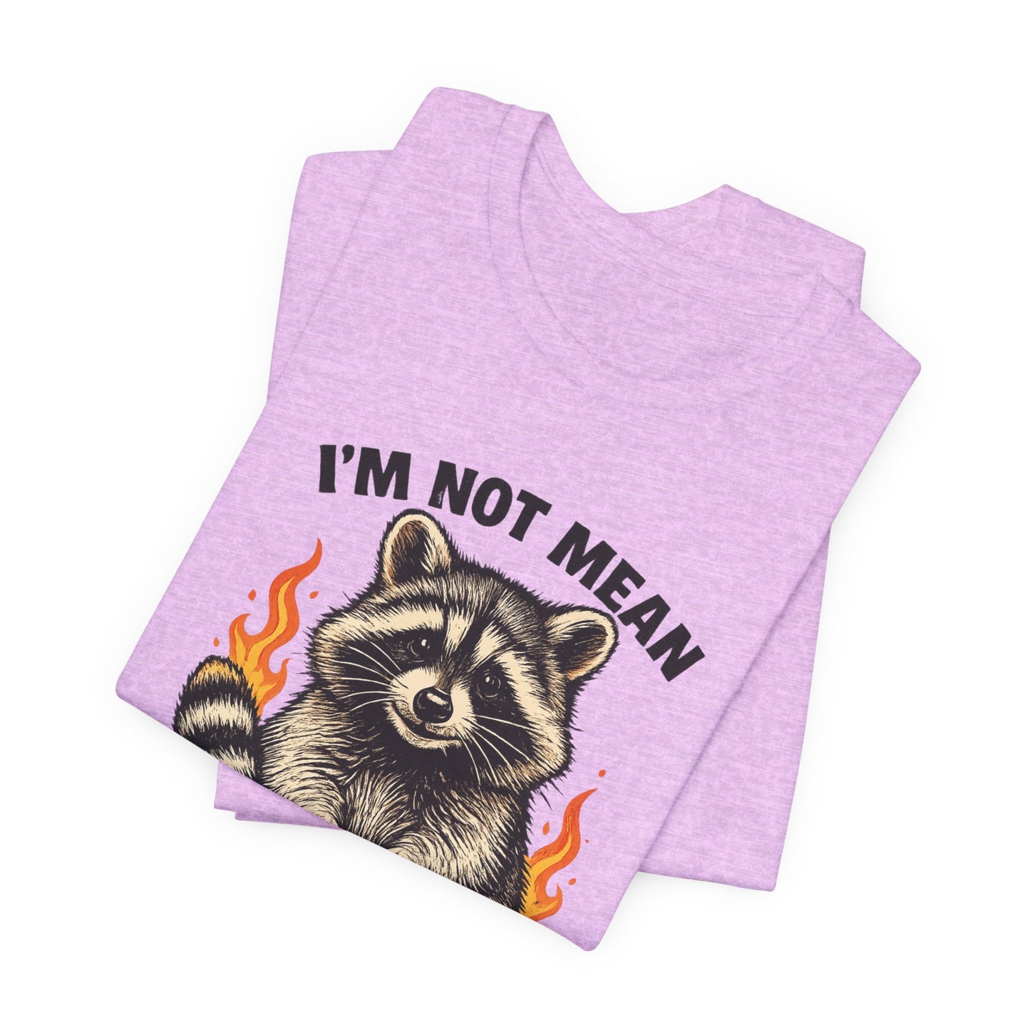 Spicy Nice Raccoon T-Shirt — "I'm Not Mean, I'm Spicy Nice" Graphic Tee